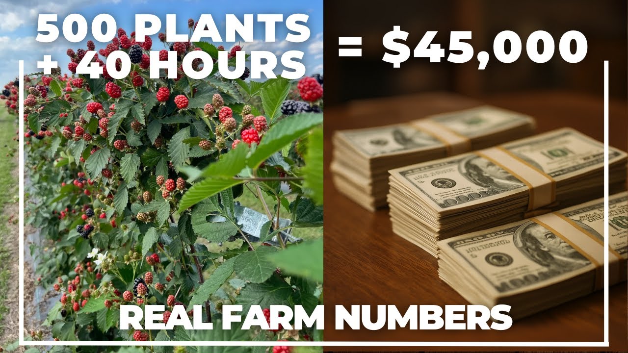 $675/Hour Farming: The U-Pick Blackberry System Nobody's Talking About