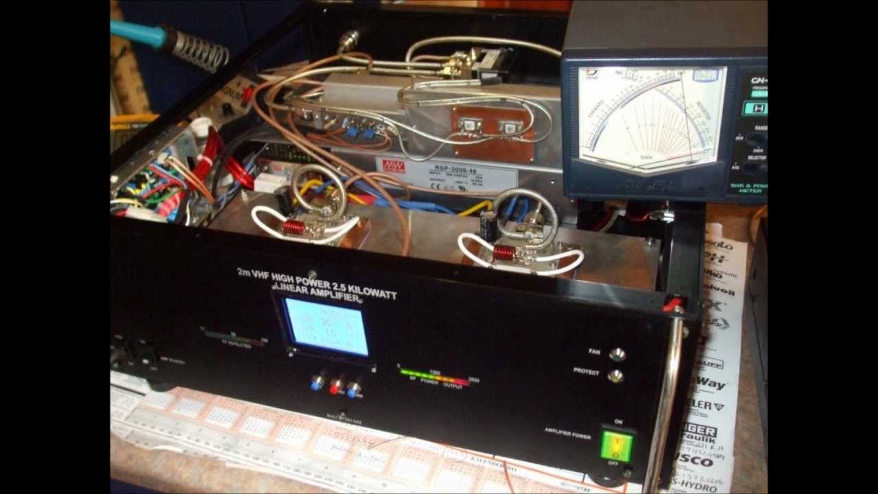 ZS1NAZ'S 2m Vhf 144-146 Mhz 2.5 Kw EME Linear Amplifier  Home Brewed Slideshow