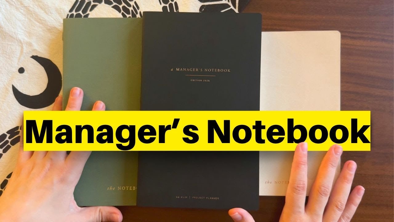 Блокнот менеджера Papertess Designs, формат А5, перелистываемый 📖