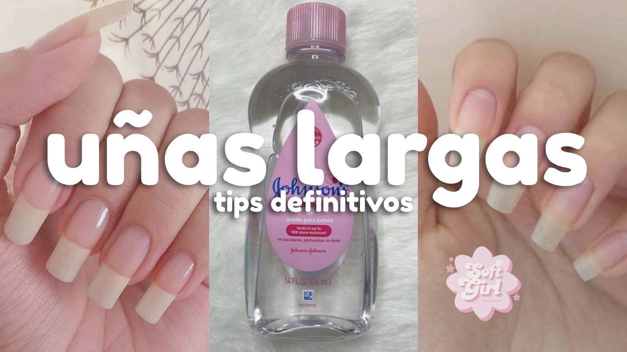 TRUCOS para tener UÑAS LARGAS, LIMPIAS y FORTALECIDAS 🤍🧚🏻‍♀️🍥 | softgirl