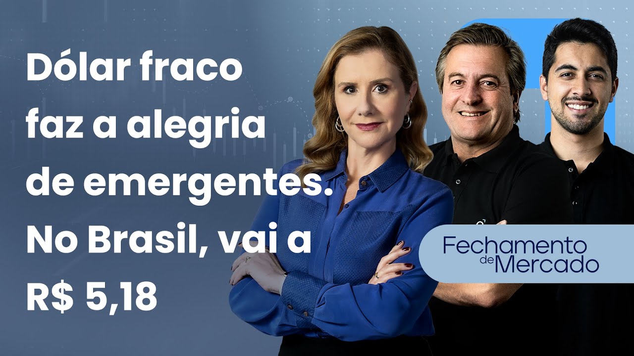 🔴 27/01/26 Dólar fraco faz alegria de emergentes | No Brasil, vai a R$ 5,18 | Fechamento de Mercado