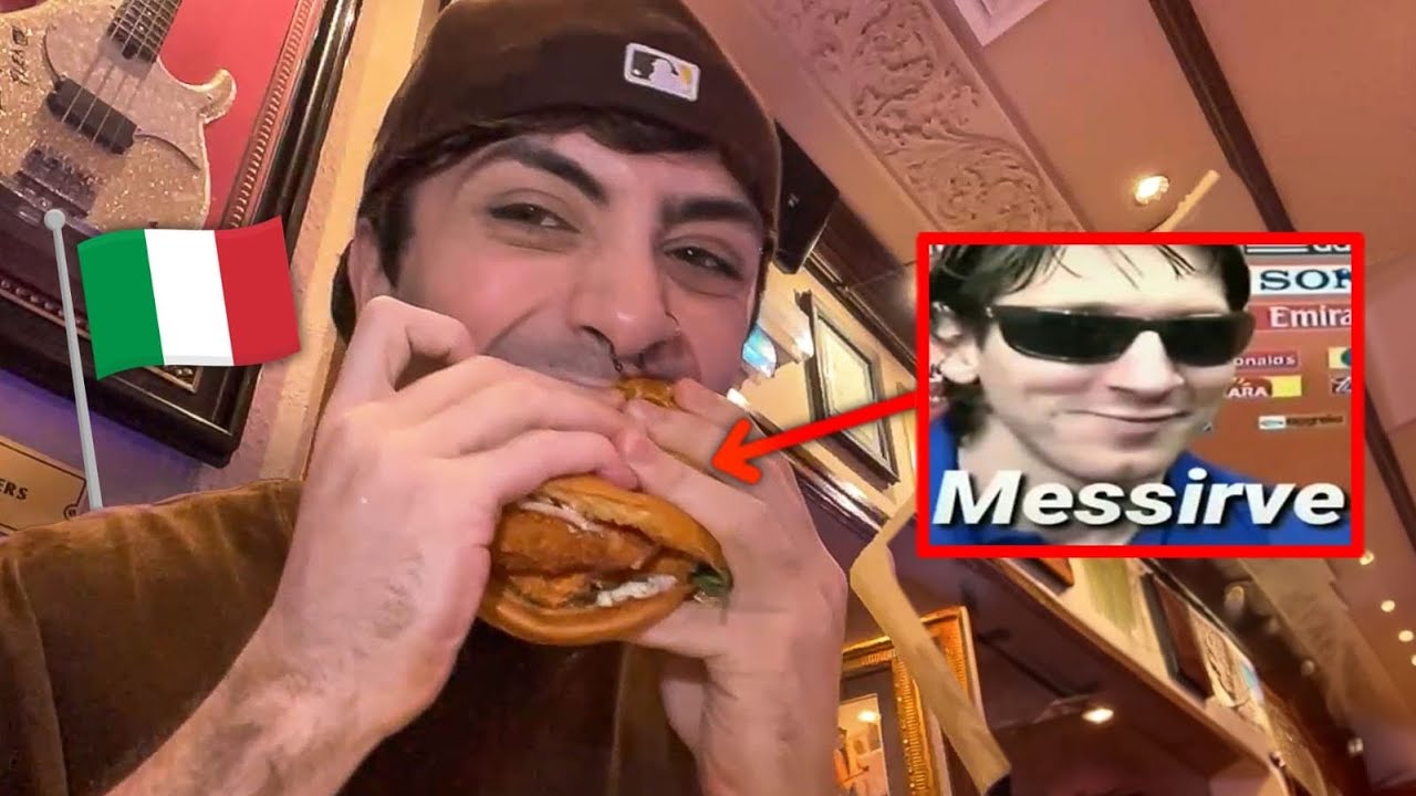 PROBÉ la HAMBURGUESA de MESSI en ITALIA 🍔😎