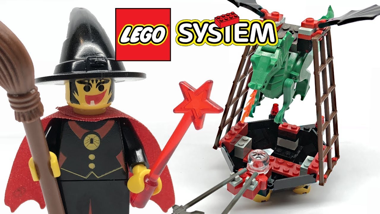 LEGO Castle Fright Knights Witch's Windship review! 1997 set 6037!