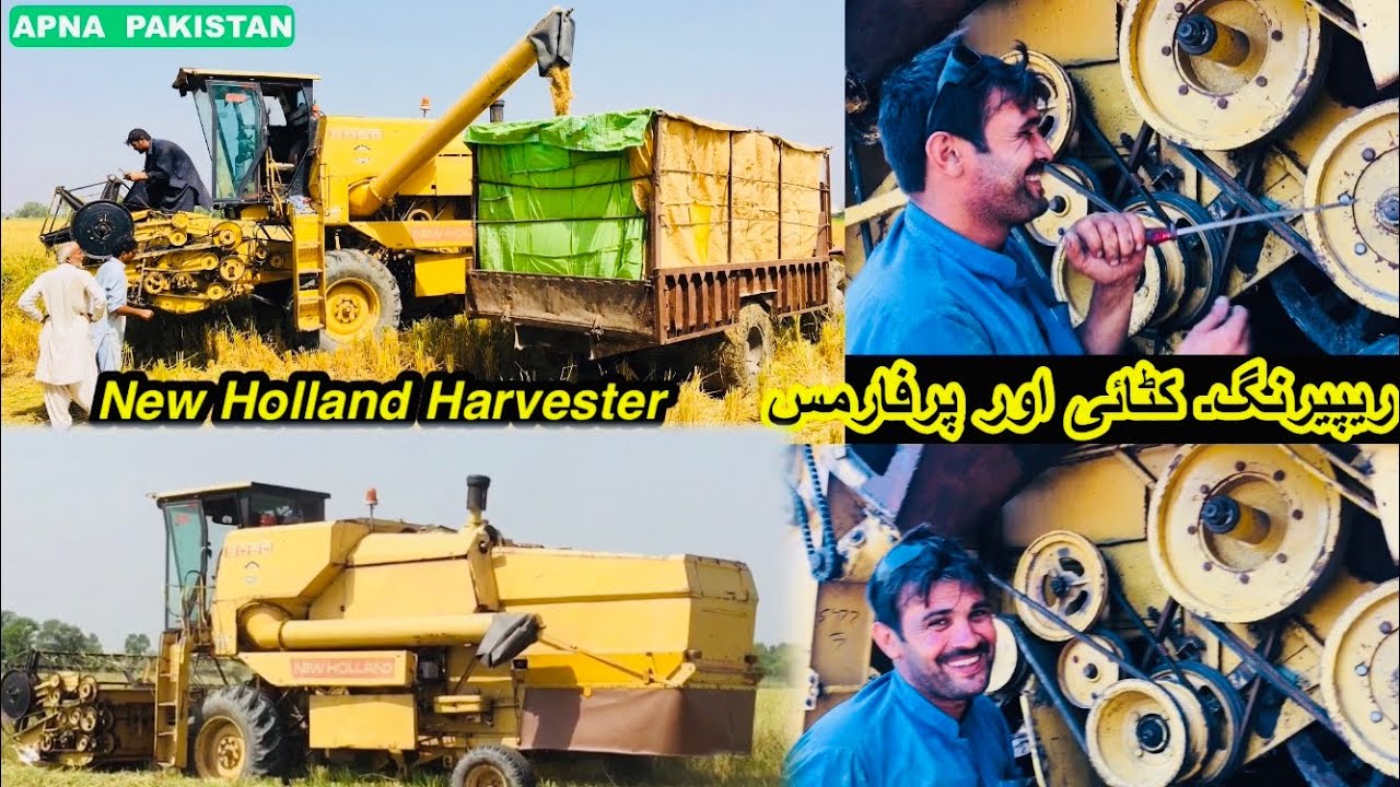 Newholland Harvester repairing and working performance |informative video |APNA PAKISTAN