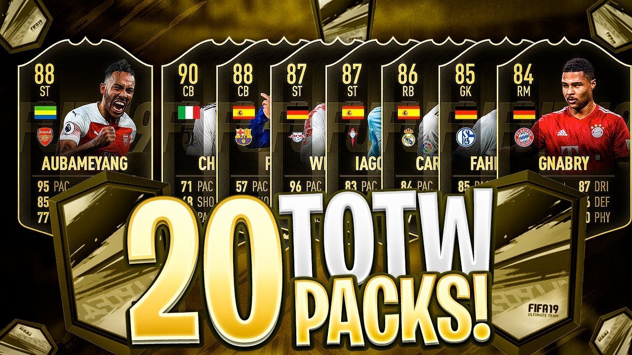 20 GUARANTEED TEAM OF THE WEEK PACKS!