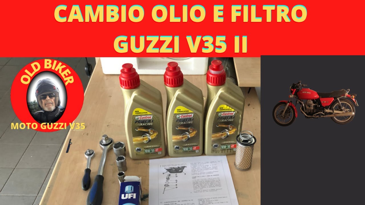 Cambio Olio e filtro Guzzi V35II