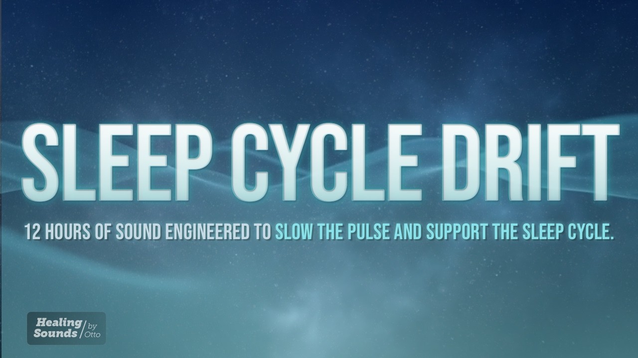 Sleep Cycle Drift 🌙 | 12 HOURS + BLACK SCREEN | Full Night Sleep Cycle Support Soundscape