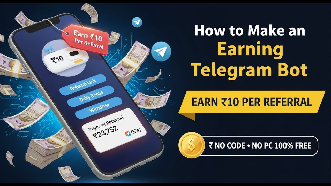 How to Make an Earning Telegram Bot | Using Ai | No Coding Needed