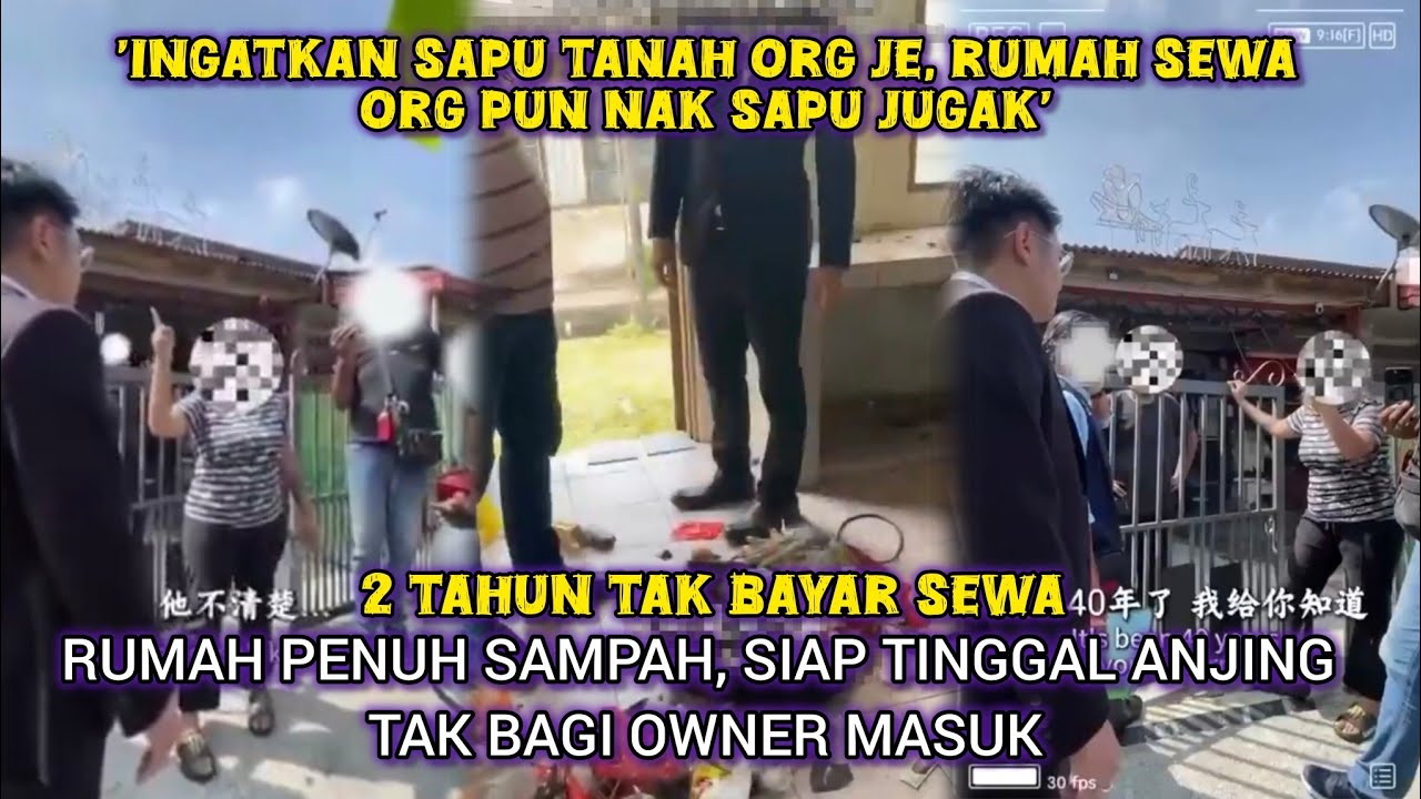 PENYEWA 'BEBAL' TAK NAK PINDAH, BUAT RUMAH MACAM TEMPAT SAMPAH