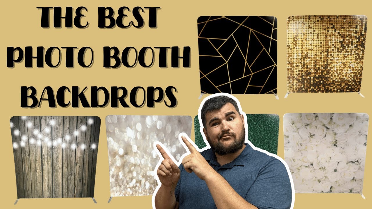 The BEST photo booth backdrops - photobooth backdrops and stands