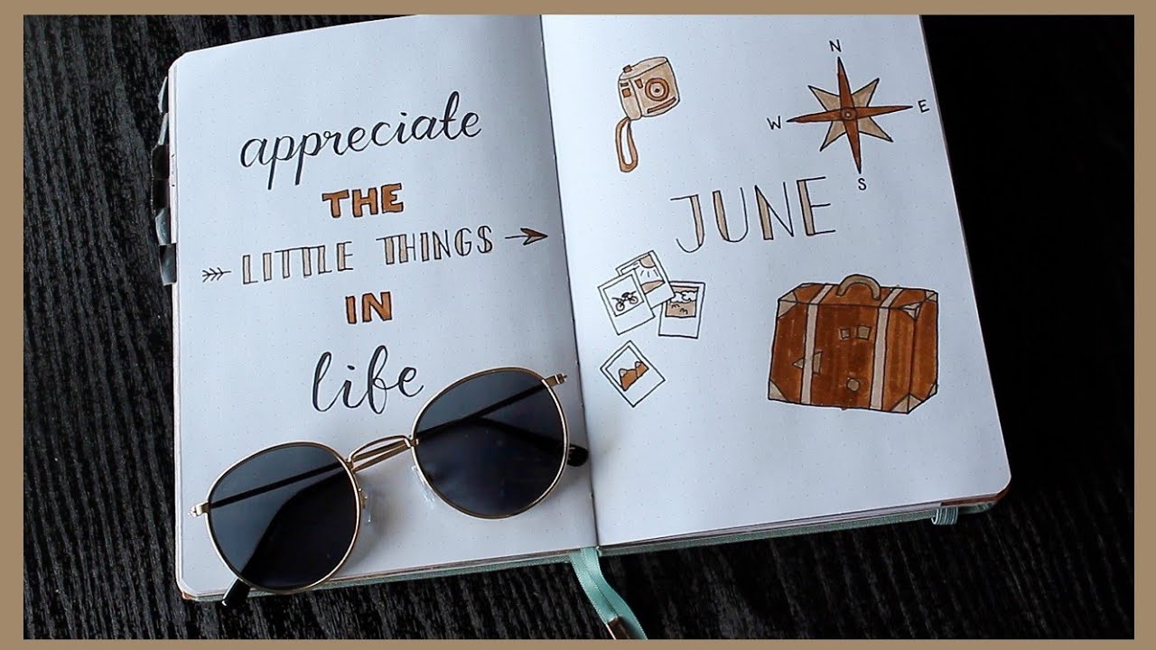TRAVEL THEME BULLET JOURNAL SETUP | June 2020 | Dejana Pasic