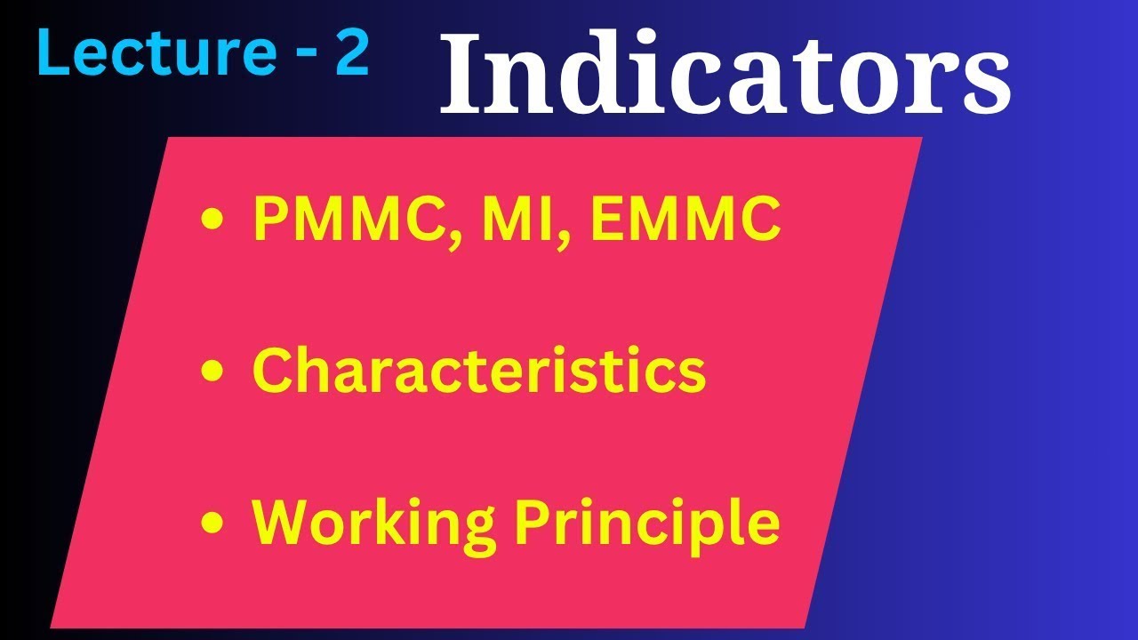 Lec 2 Indicators [PMMC, MI, EMMC] Instrumentation NTA UGC NET / SET |  Craving Gyan