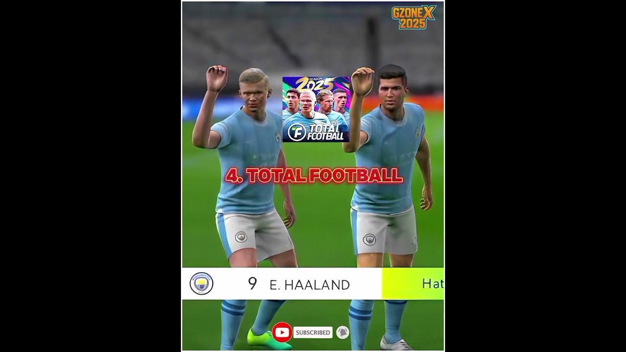 Top 5 Best Football Games in the World 🌍 | Efootball, FC Mobile, DLS, Total Football & VLF | GzoneX