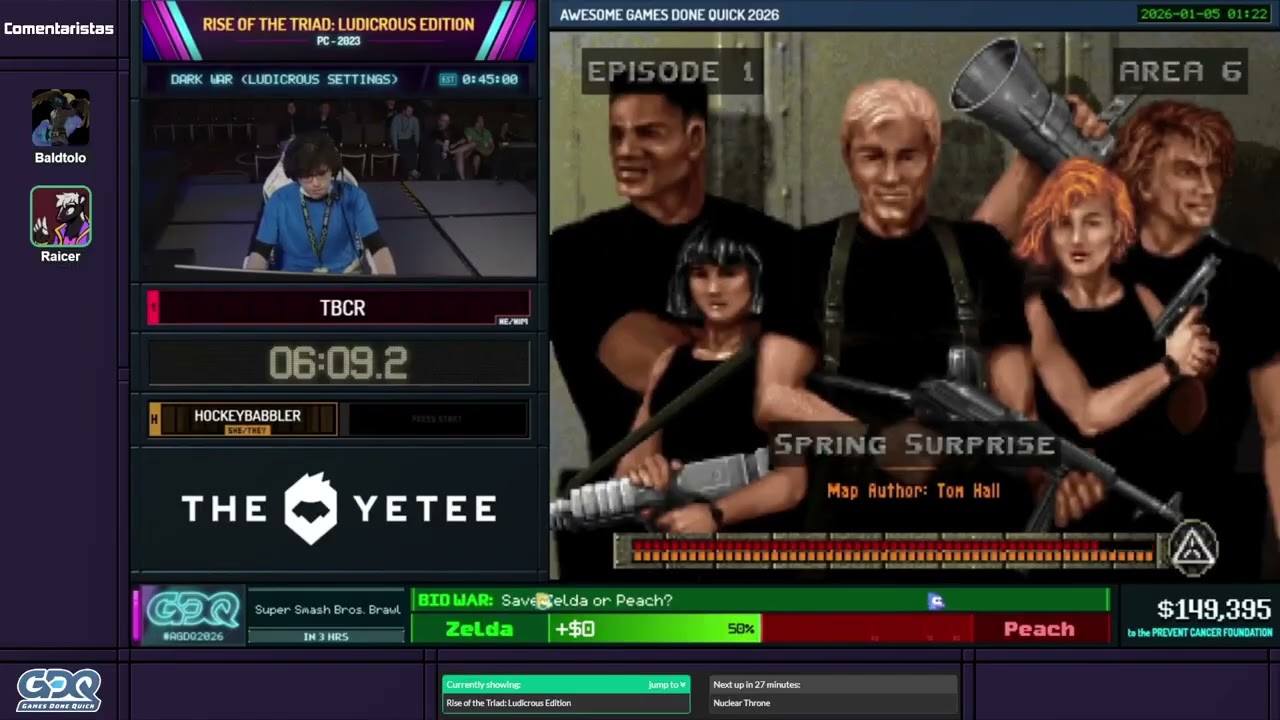 [ESP] AGDQ 2026 | Rise of the Triad: Ludicrous Edition Dark War (Ludicrous Settings) por tbcr