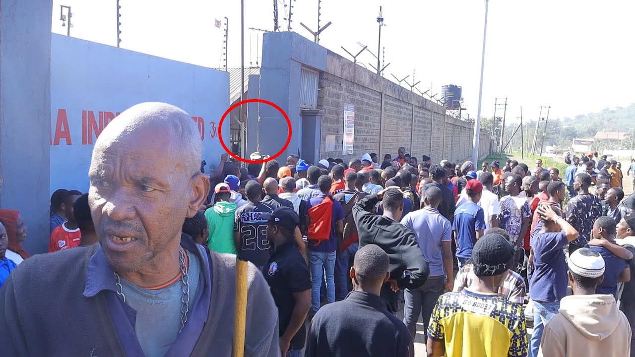 TAZAMA MLINZI WA KIWANDA ARUSHA ALIVYOCHACHAMAA WATU KUTOINGIA NDANI.