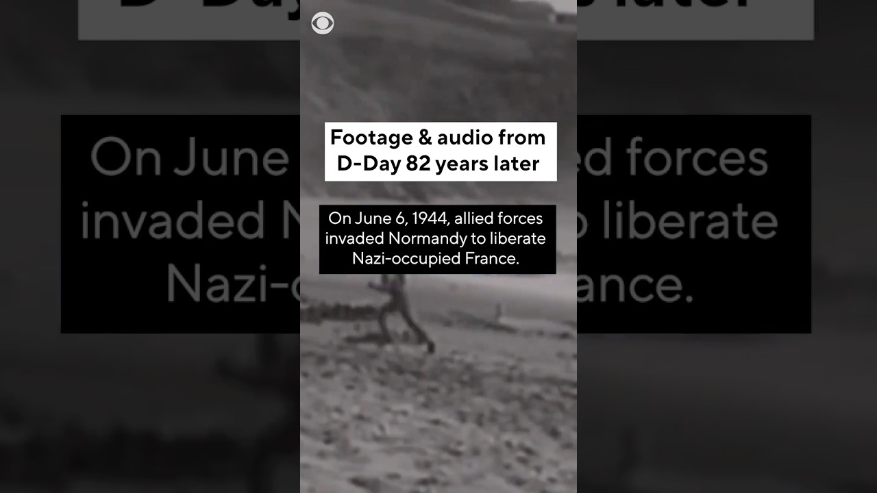 Footage and audio from D-Day, 82 years later #shorts