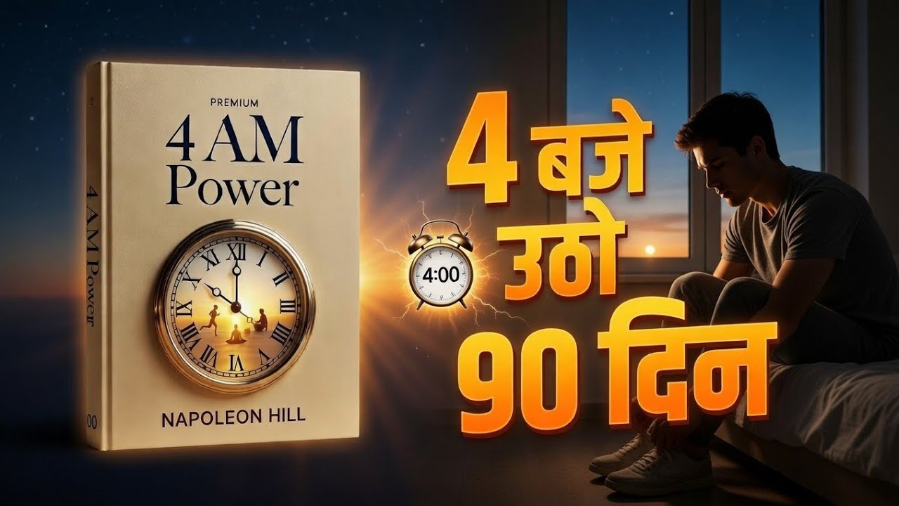 सुबह 4 बजे उठना शुरू करो | 90 दिन में Brain Rewire हो जाएगा | Napoleon Hill + Neuroscience 🧠
