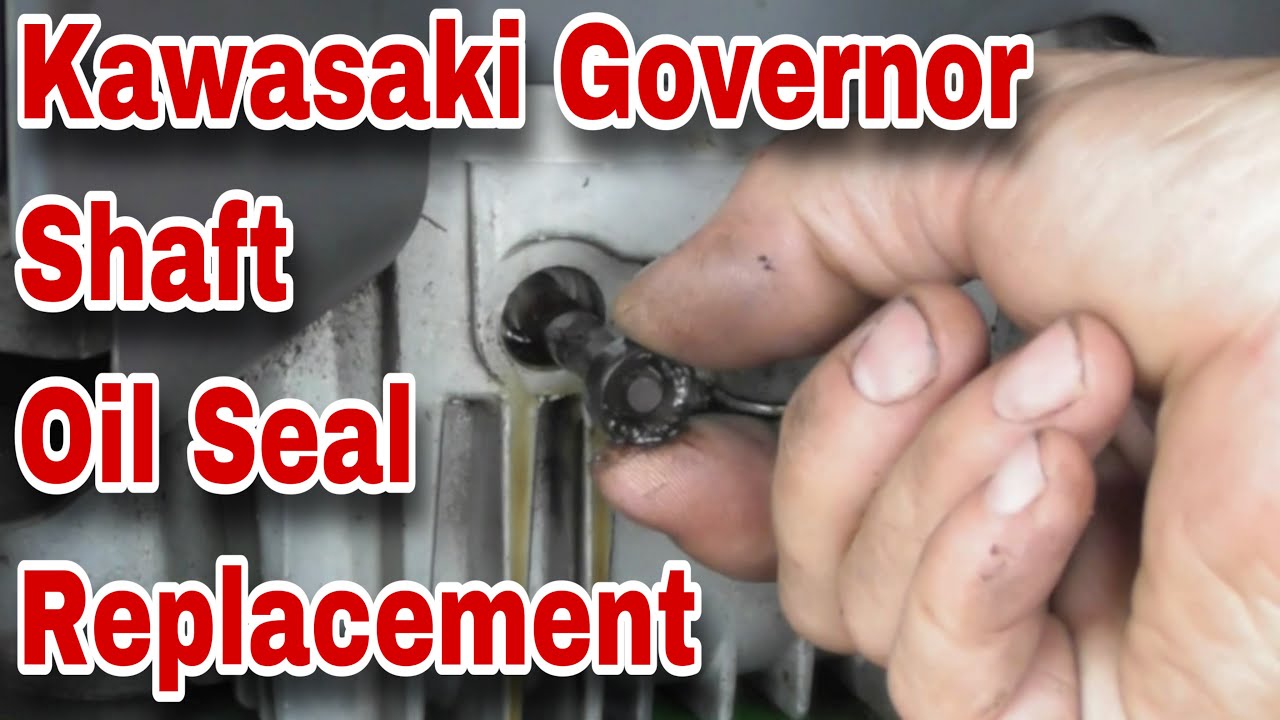 How To Replace The Governor Shaft Seal On A Kawasaki Engine (Oil Leaking) with Taryl