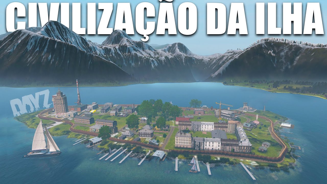 FORTIFIQUEI UMA ILHA para criar a CIDADE MURADA mais segura para sobreviver ao apocalipse no DayZ