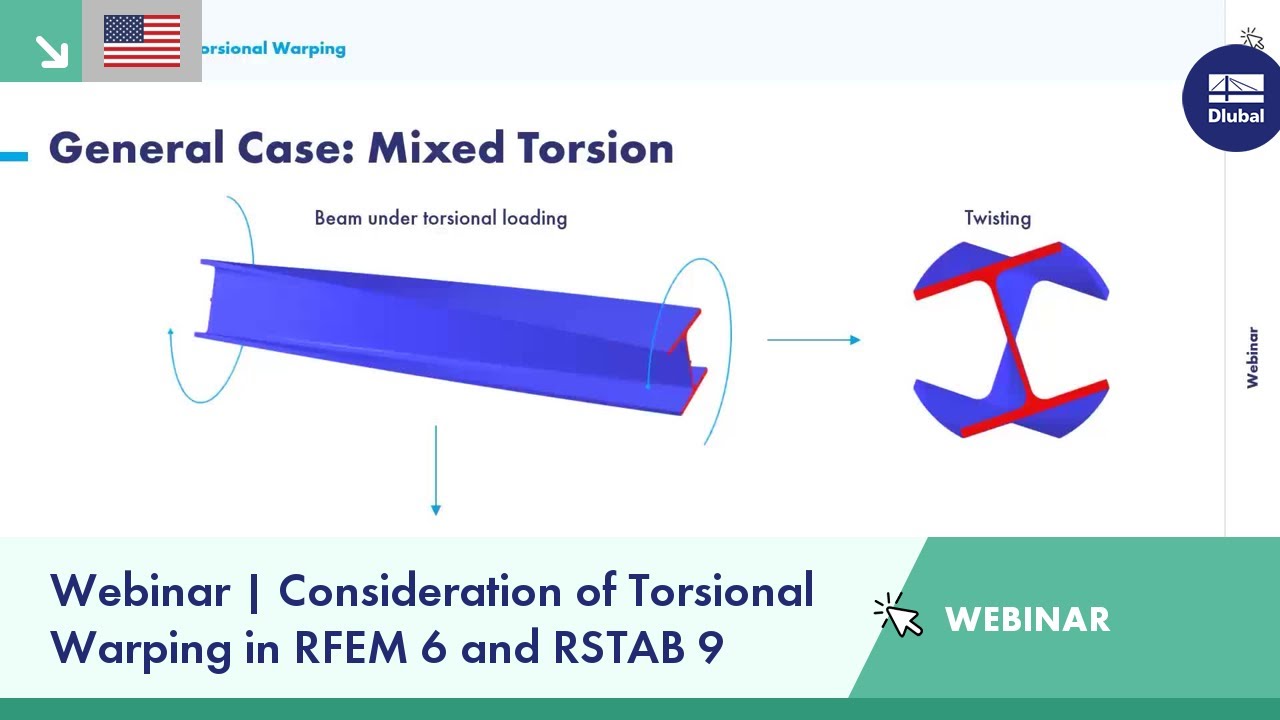 Webinar | Consideration of Torsional Warping in RFEM 6 and RSTAB 9