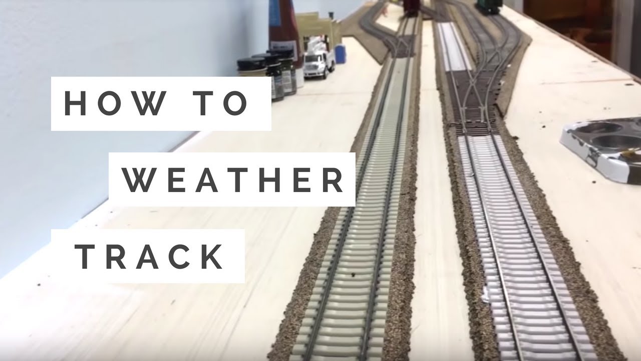How I Weather Concrete and Wooden Track in HO Scale