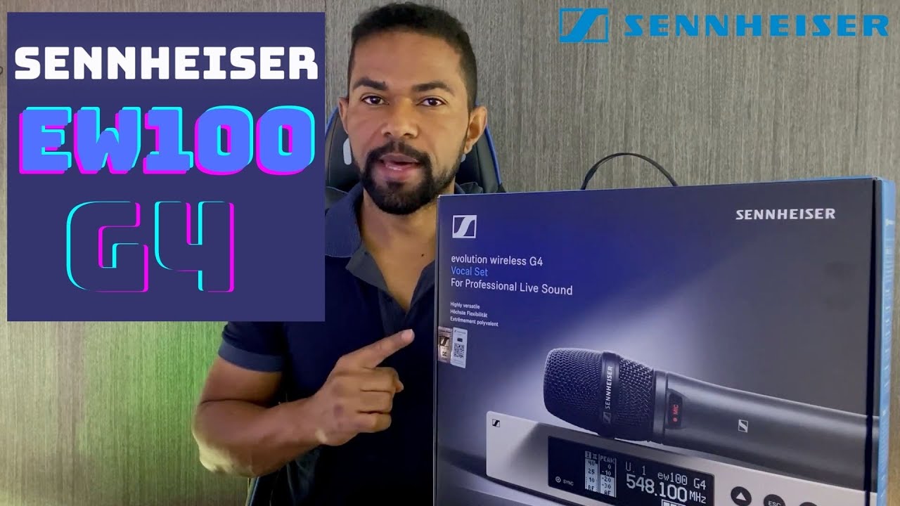 MICROFONE SENNHEISER EW100 G4 PARA MUSICOS CANTORES, PADRES, PASTORES E PALESTRANTES