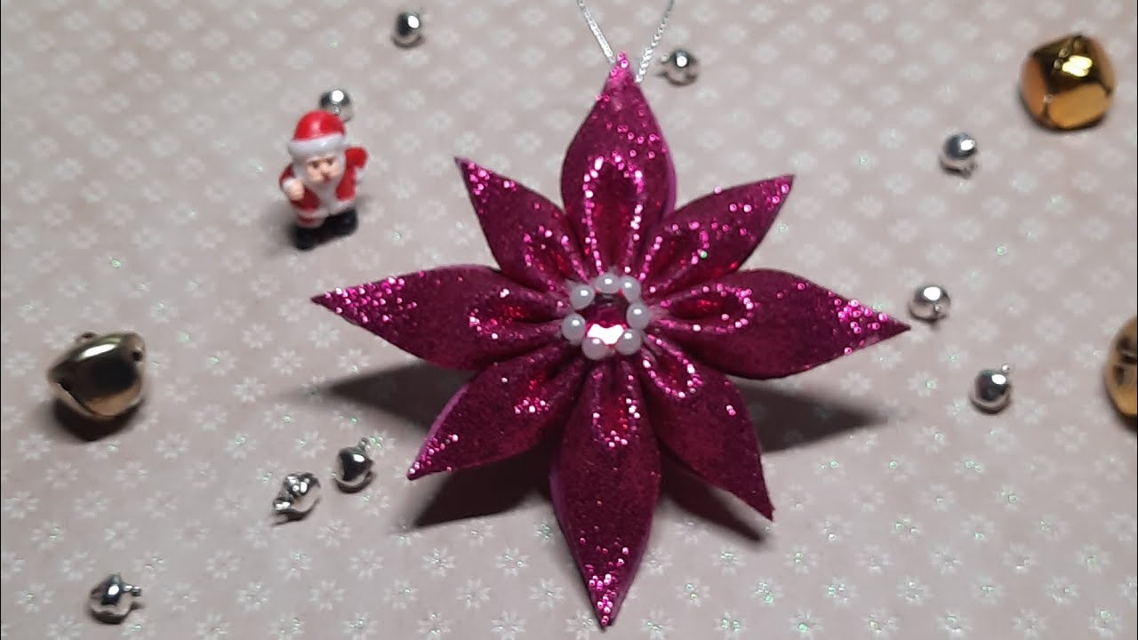 Tuto Fleur 3d Noël facile