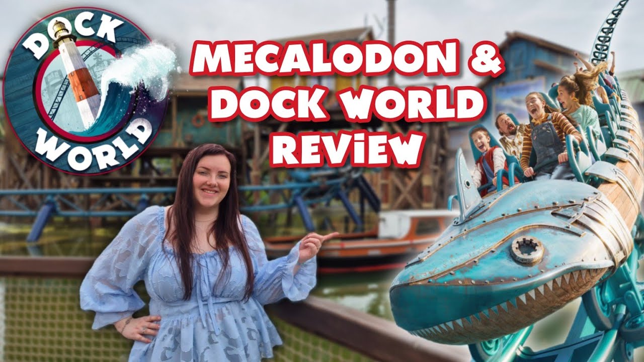 Walibi Belgium [VLOG] Nieuwe achtbaan Mecalodon & Dock World ontdekken!