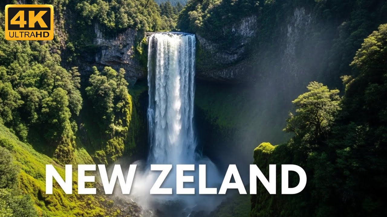 New Zealand 4K | Scenic Relaxation Film With Calming Music | Nature Beauty
