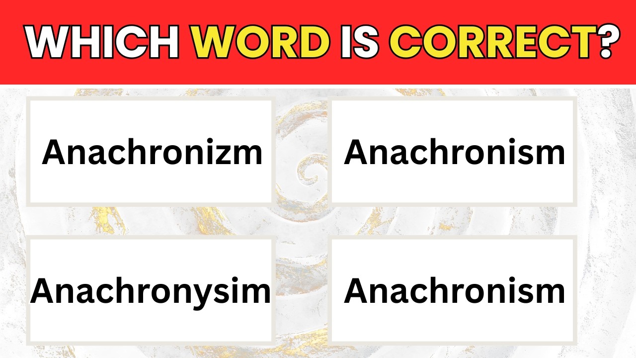 Correct Spelling Quiz EXPERT Level | Only 1% Can Solve