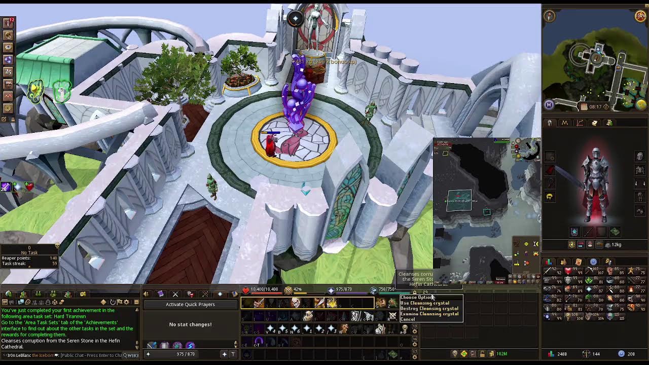 RS3 ironman questing to unlock curses + getting prayer lvls