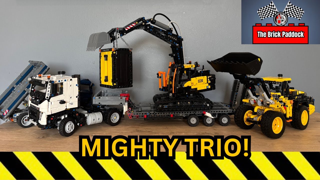 The Brick Paddock: LEGO Technic Volvo FMX & EC230 Electric Excavator! Mighty Machinery? 42175
