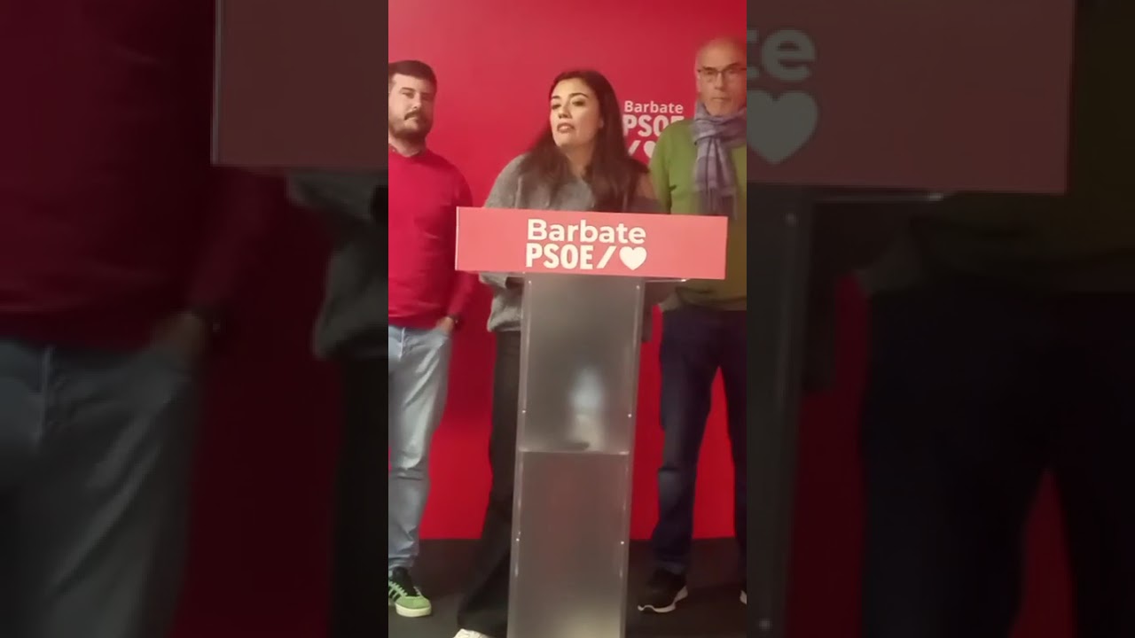 Discurso en la sede del PSOE Barbate  Francisco Tamayo Bernal Javier Rodríguez  
