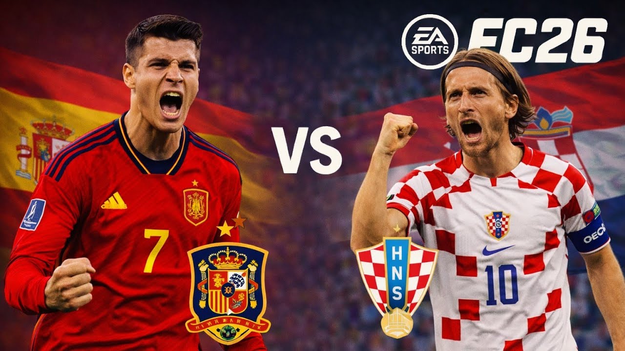 FC26 | Espagne vs Croatie / gameplay 4k