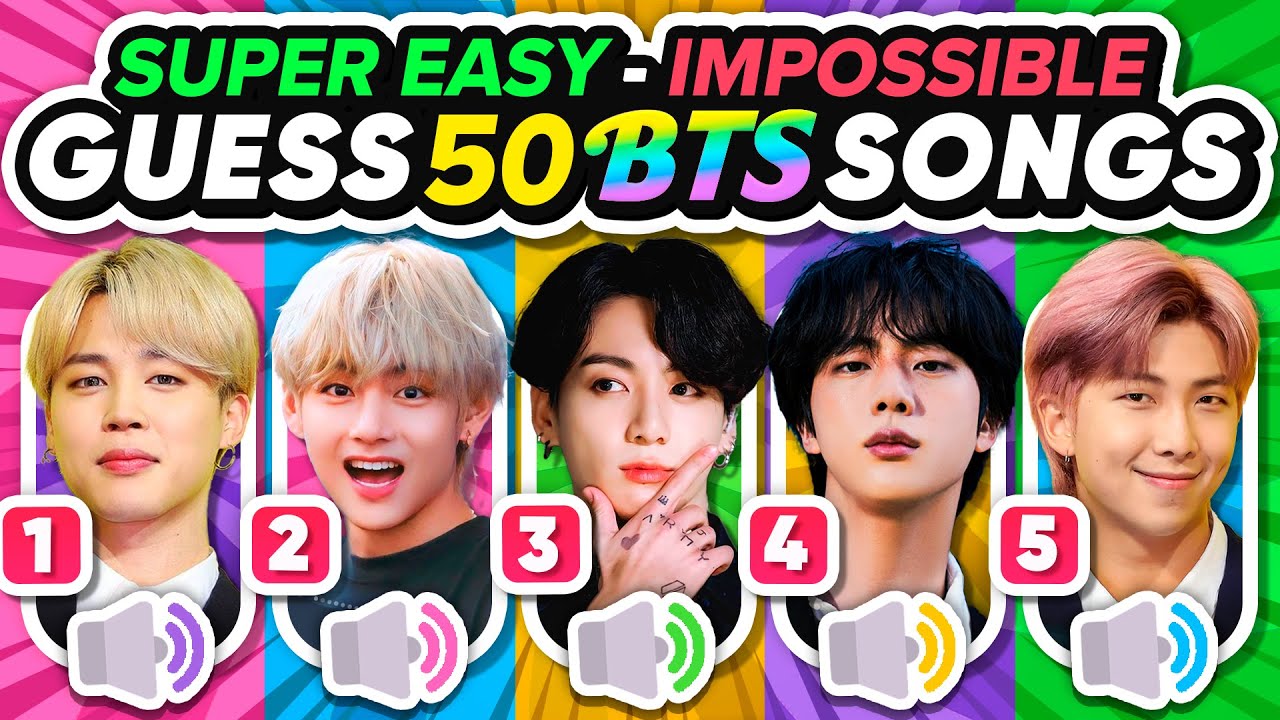 GUESS 50 BTS SONGS: Are You a Real ARMY? 💜 | KPOP QUIZ GAME