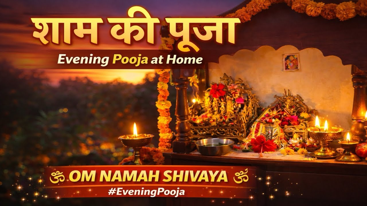 🌅Ghar Ki Sham Ki Pooja | Evening Pooja Routine #dailyvlog #viral #viralvideo #viralvideos #trending 