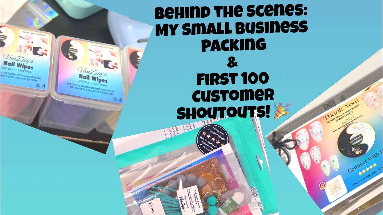 Behind the Scenes: My Small Business Packing & First 100 Customer Shoutouts! 🎉
