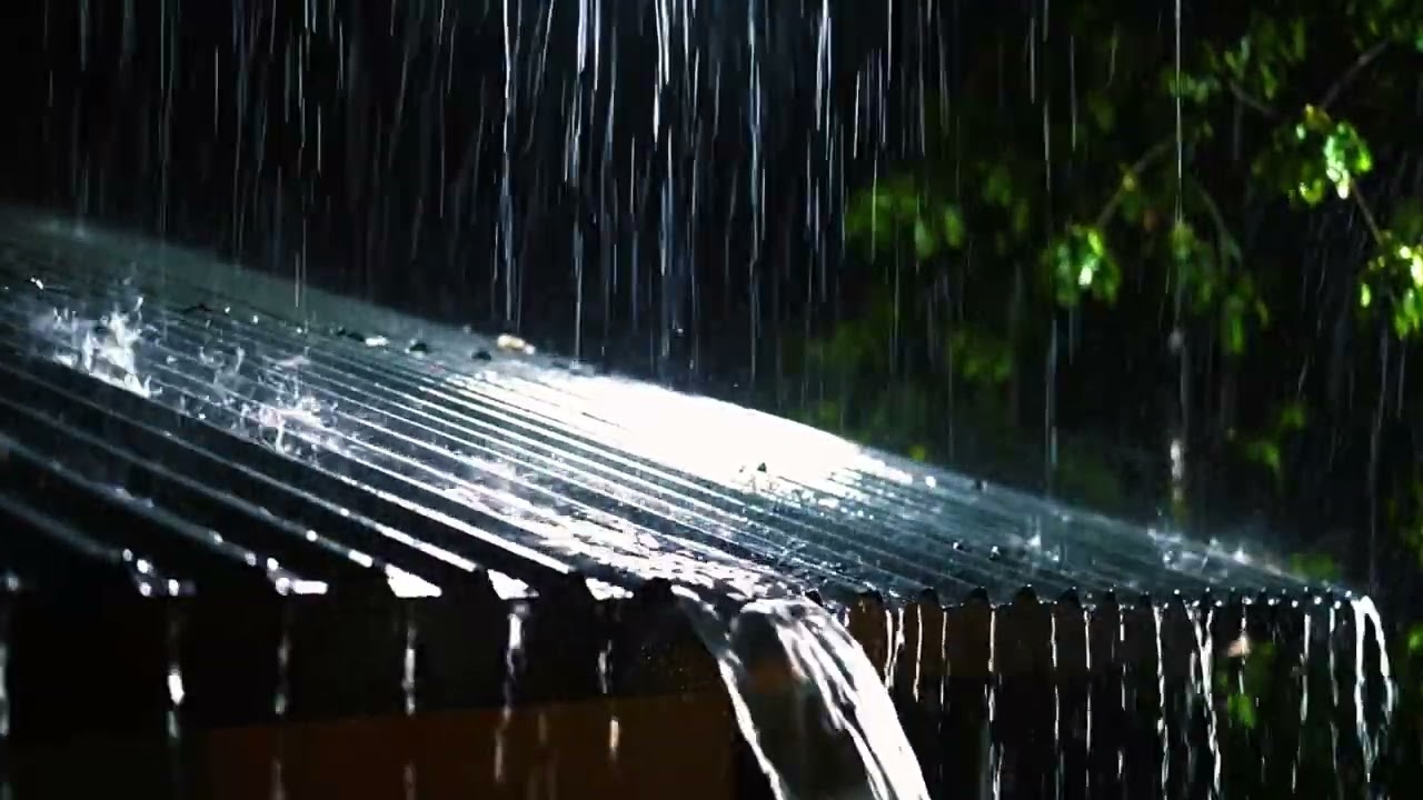 Soothing Heavy Rain on a Tin Roof – Relaxing Rain Sounds