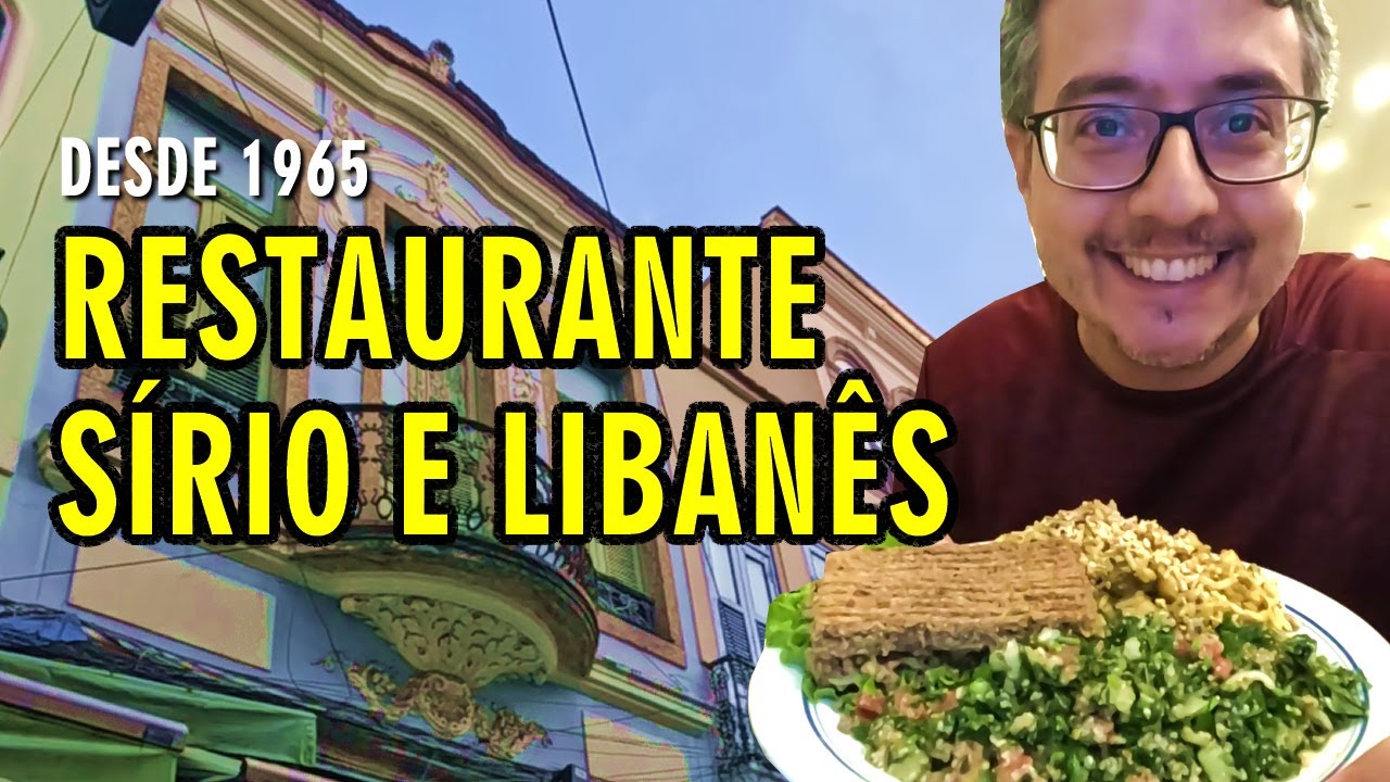 Tradicional Restaurante Sírio e Libanês desde 1965 na Rua Senhor dos Passos na SAARA