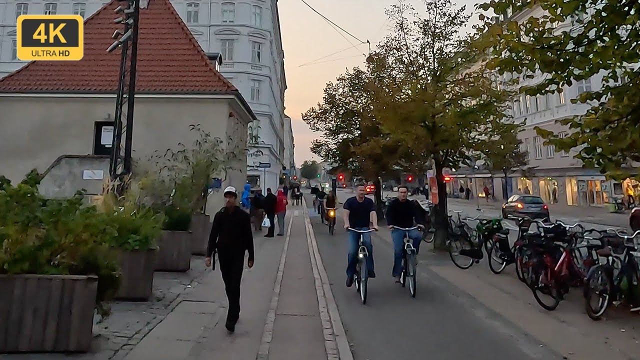 ⁴ᴷ Copenhagen, Denmark: Walking tour from Nørreport St. to Nørrebro St. via Nørrebrogade.