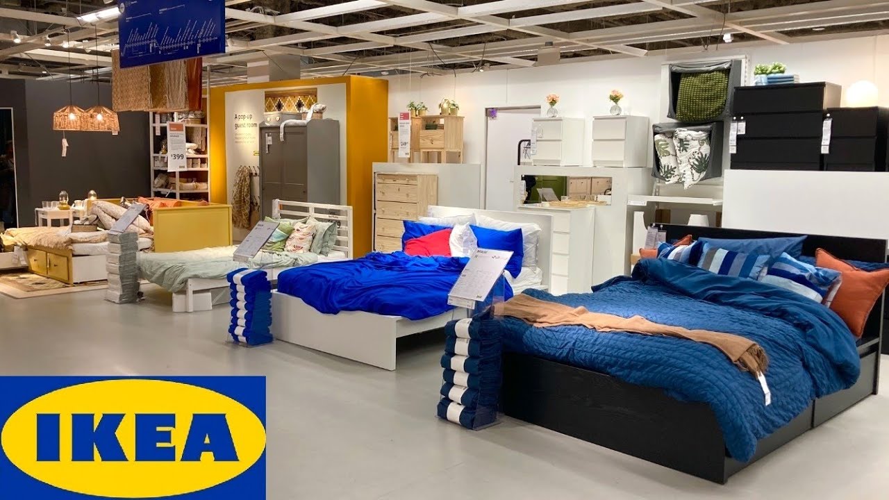IKEA BEDS LOFT BEDS BED FRAMES BEDROOM FURNITURE DRESSERS SHOP WITH ME SHOPPING STORE WALK THROUGH