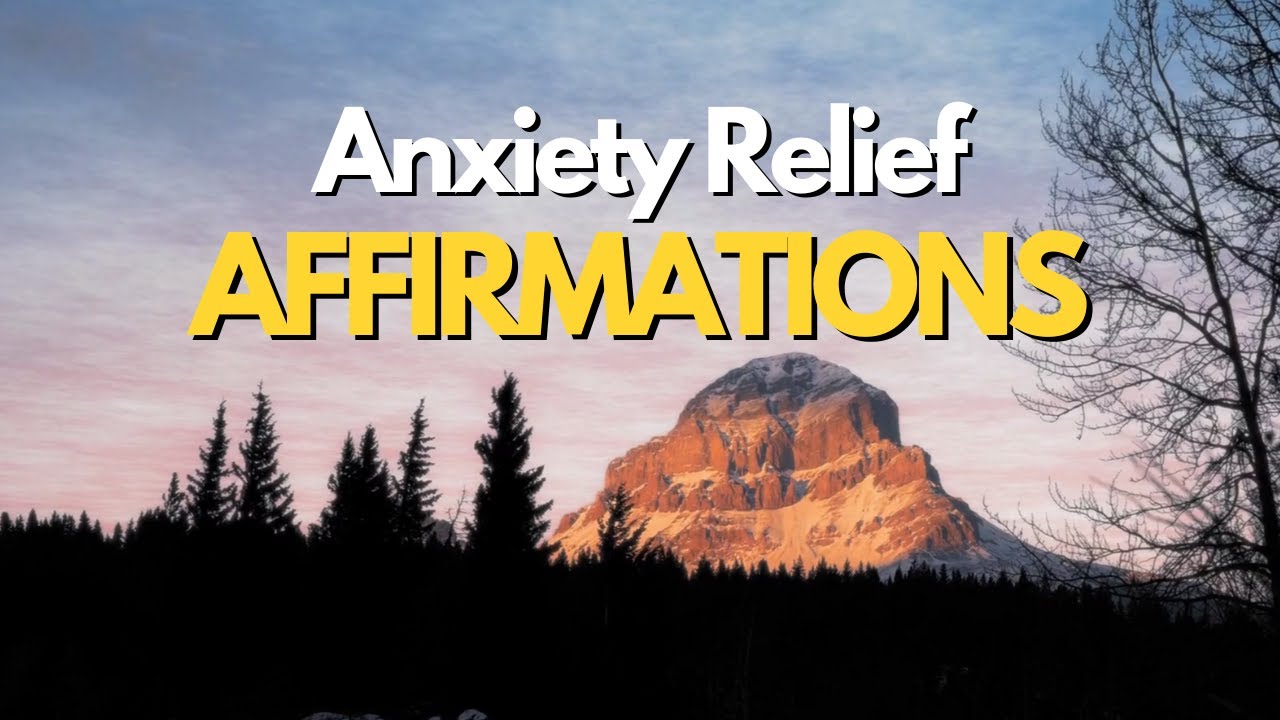 Anxiety Relief Affirmations For Sleep | Stop Overthinking |  Relaxing Music and Nature for Sleep