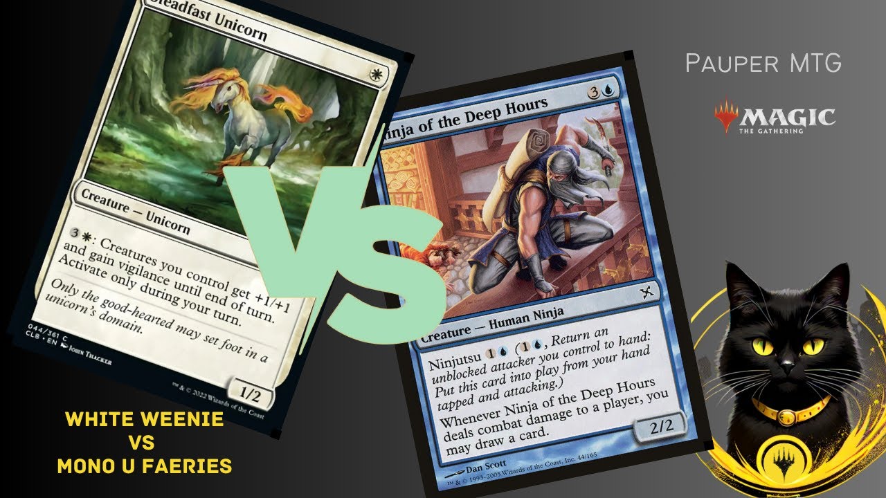 White Weenie Vs Mono U Faeries [Pauper Gameplay]