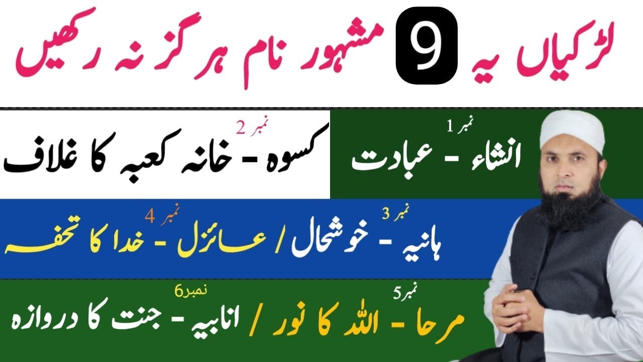 Ladkiyan Yeh 9 Naam Istemal Na Karen | List Of Bad Names For Girls | 2023/1445
