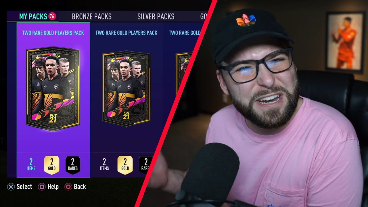 75X TWO RARE GOLD PLAYER PACKS!! FIFA 21 ULTIMATE TEAM
