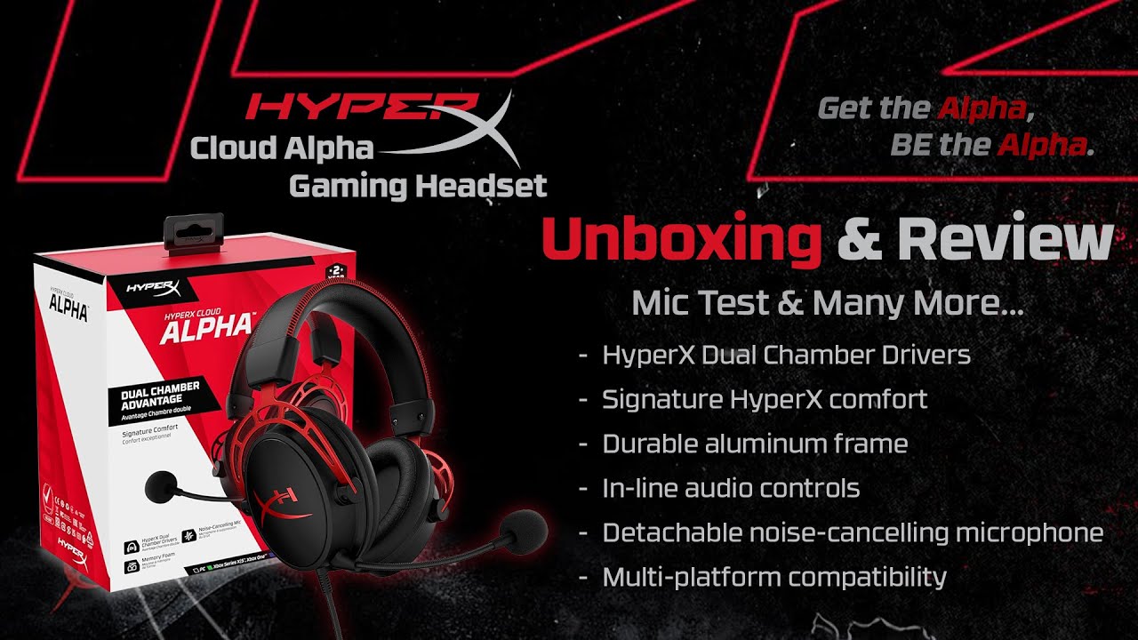 HyperX Cloud Alpha Gaming Headset | Unboxing & Review | Mic Test & Many More...