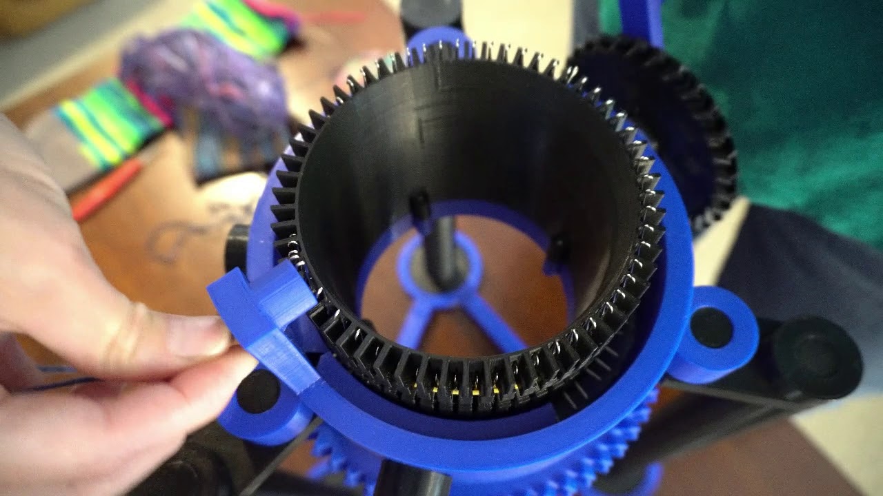 3D Printed Circular Sock Knitting Machine