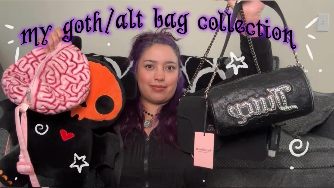 My Goth/Alt Bag Collection . ݁⟡ ݁ . ⊹ ₊ ݁.