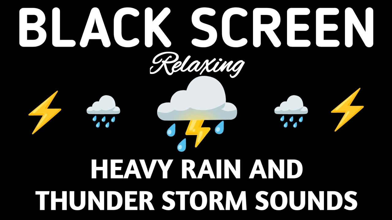 Rain Sounds for Sleeping || Black Screen Sounds for Sleeping - Put me to Sleep