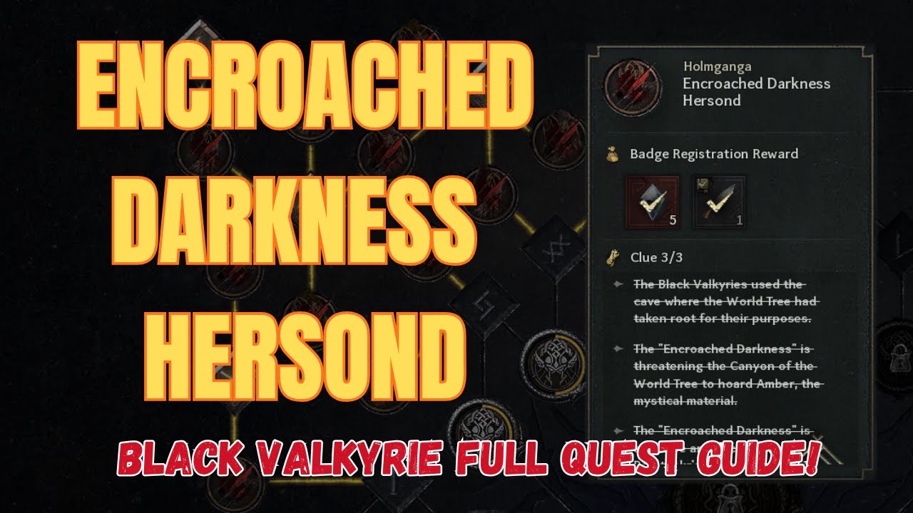 Encroached Darkness Hersond Full Guide | Black Valkyrie Quest | Legend of Ymir